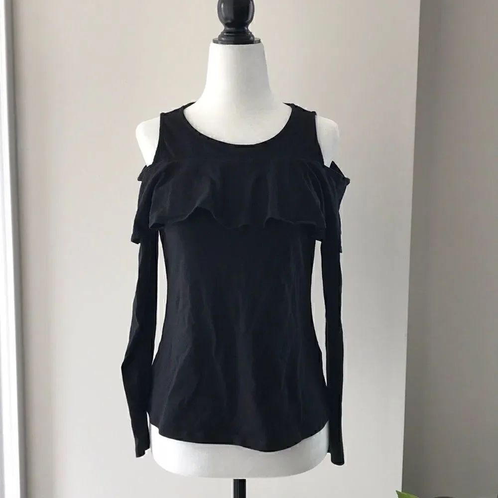 Cold Shoulder Long Sleeves top - Picture 2 of 4